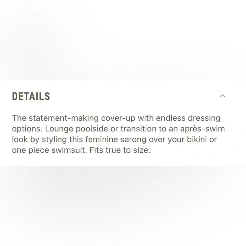 SKIMS Limited Edition Signature Swim Sarong